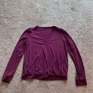 Banana Republic Women's Long Sleeve Top in Rich Purple